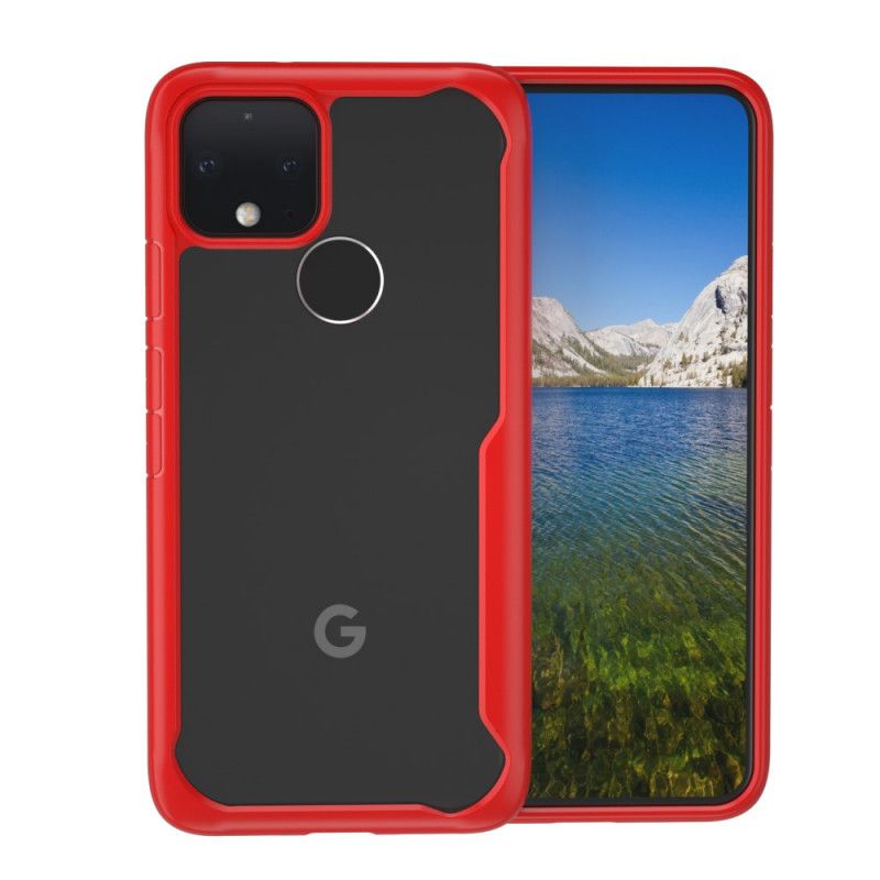 Cover Google Pixel 4A 5G Sort Skråkant Hybrid