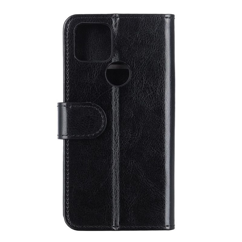 Flip Cover Læder for Google Pixel 4A 5G Sort Frossen Finesse