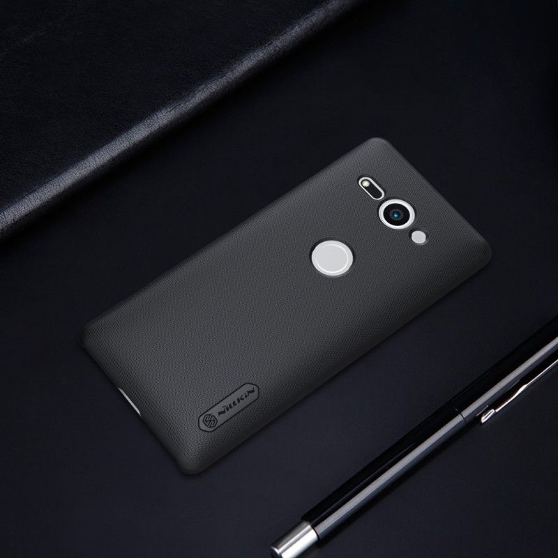 Cover Sony Xperia XZ2 Compact Rød Stiv Frostet Nillkin