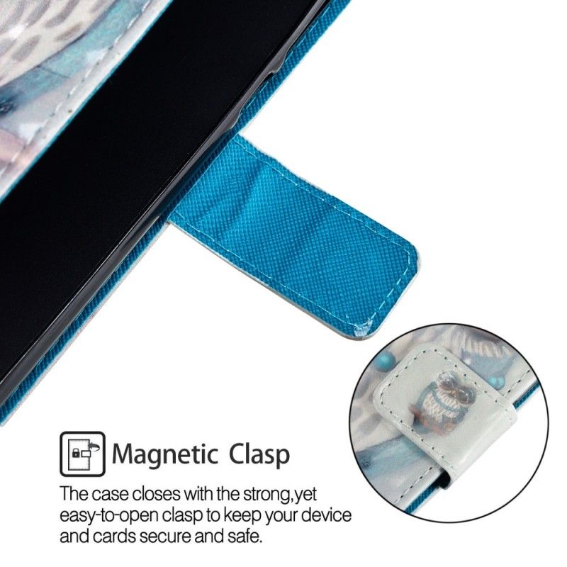 Flip Cover Læder Sony Xperia XZ2 Compact Miss Ugle 3D Original