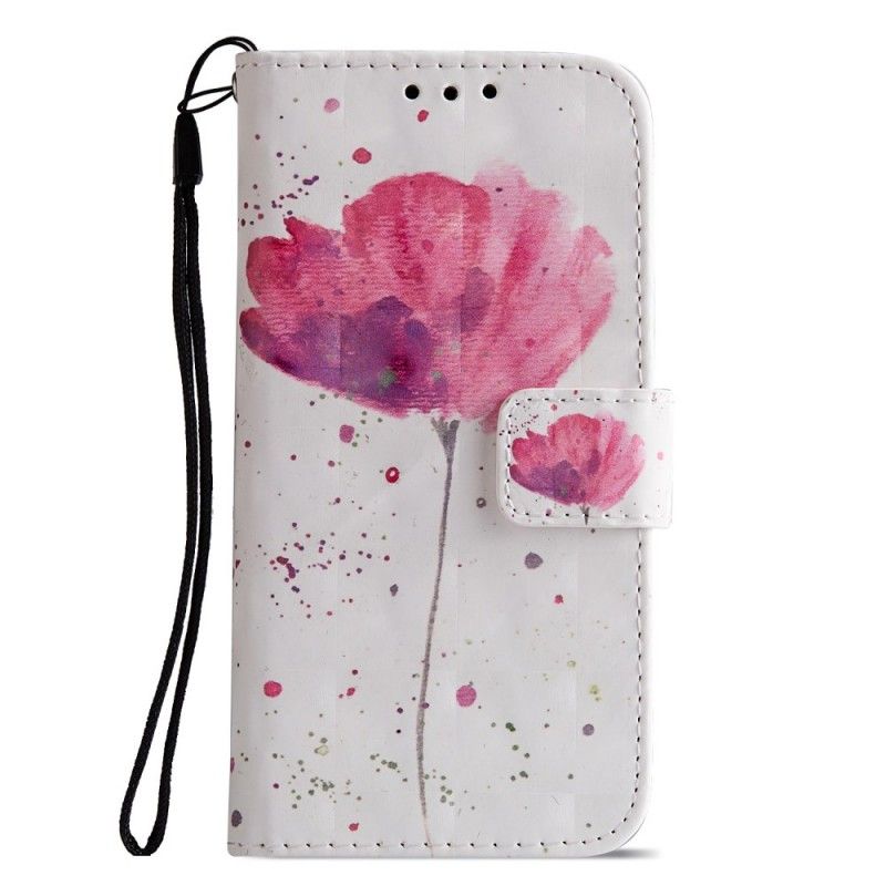 Flip Cover Sony Xperia XZ2 Compact Mobilcover 3D Akvarelvalmue