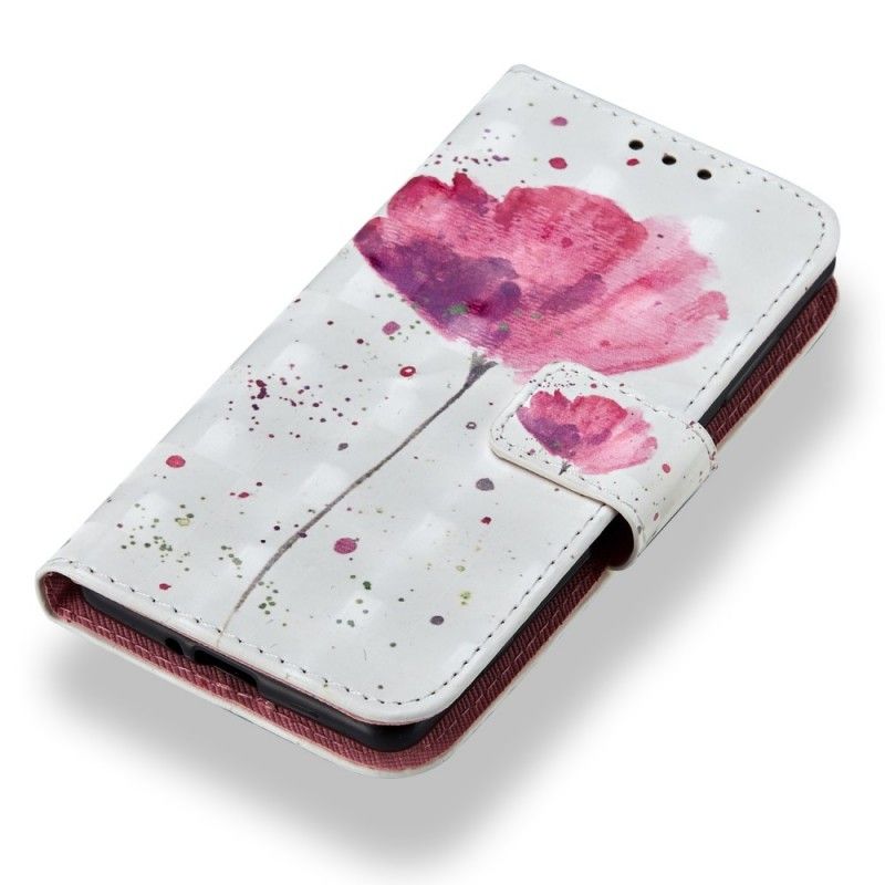 Flip Cover Sony Xperia XZ2 Compact Mobilcover 3D Akvarelvalmue