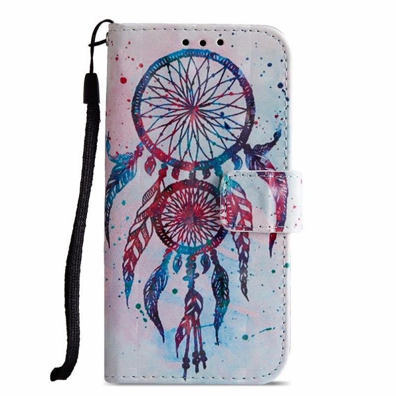 Flip Cover Sony Xperia XZ2 Compact Mobilcover 3D Farverig Drømmefanger