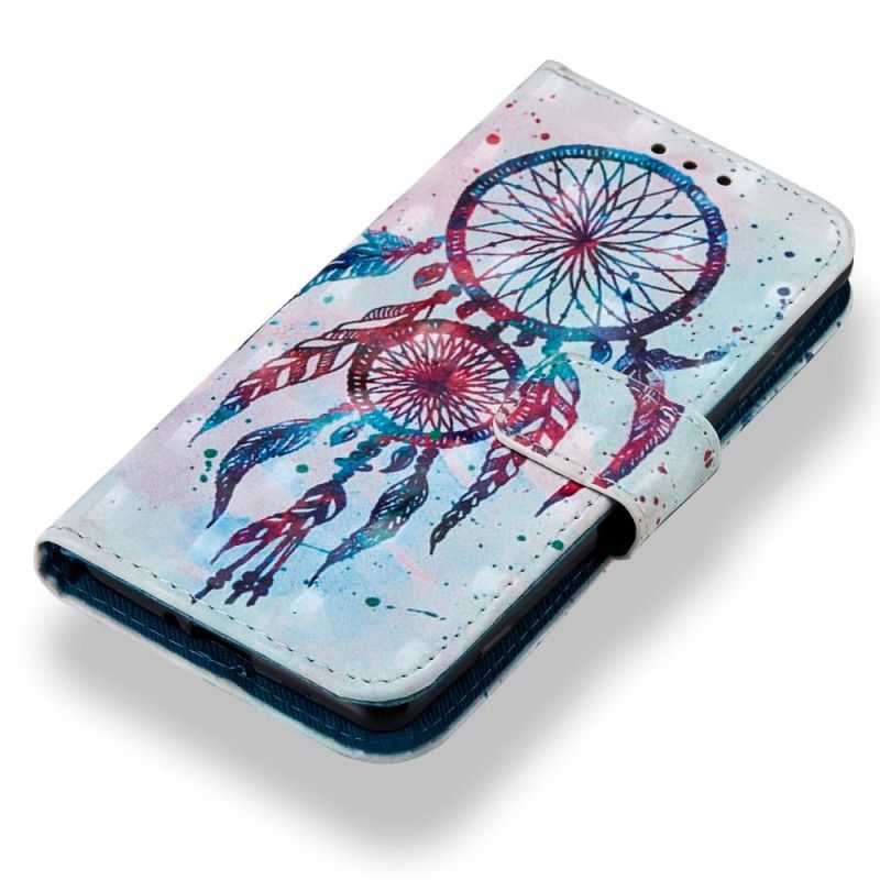 Flip Cover Sony Xperia XZ2 Compact Mobilcover 3D Farverig Drømmefanger