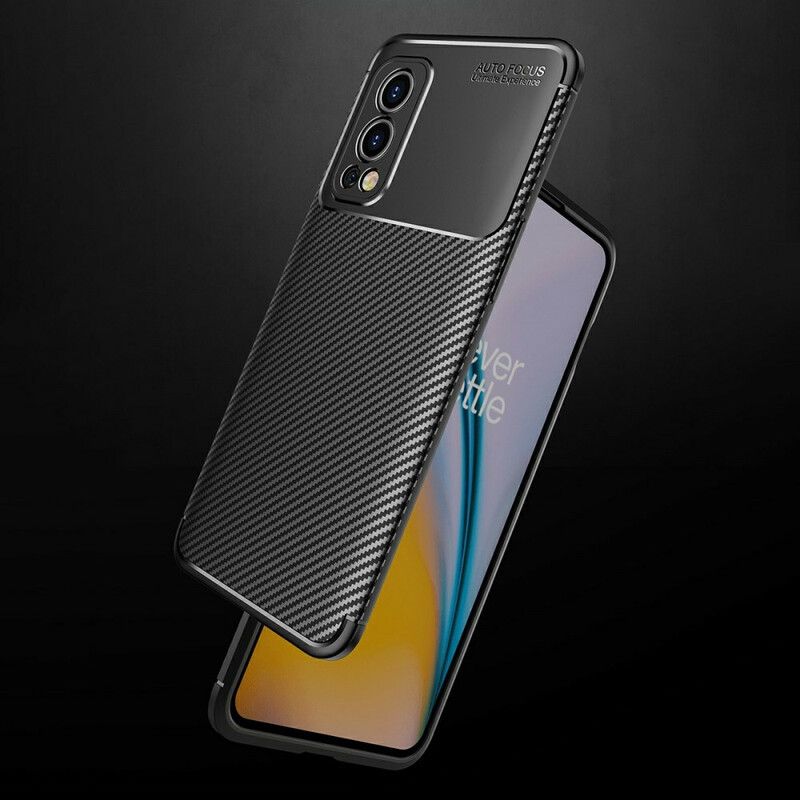 Cover Oneplus Nord 2 5g Fleksibel Kulfibertekstur