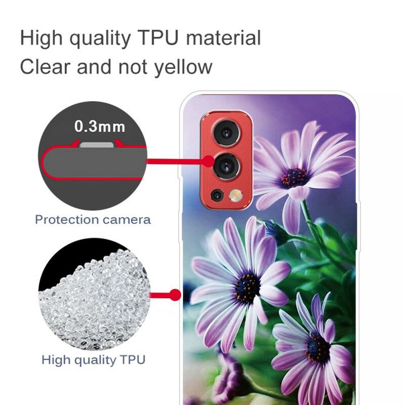 Cover Oneplus Nord 2 5g Realistiske Blomster