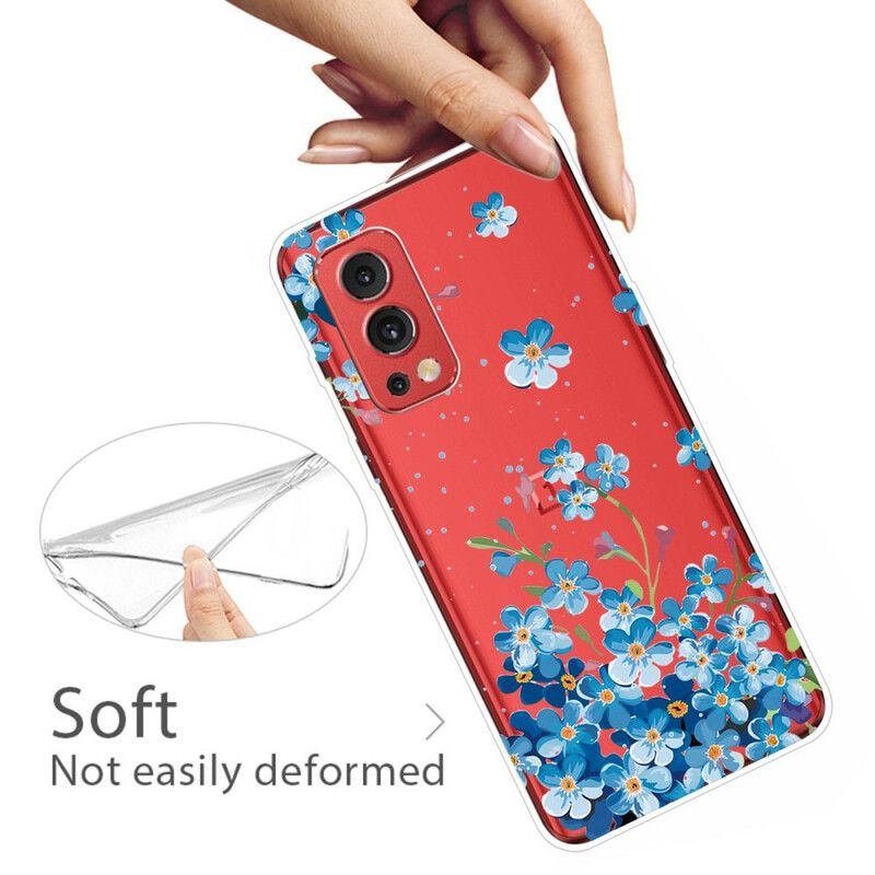 Cover Til Oneplus Nord 2 5g Blå Blomster