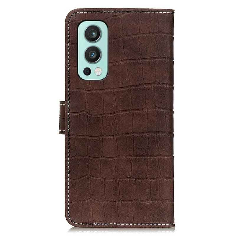 Flip Cover Oneplus Nord 2 5g Crocodile Power