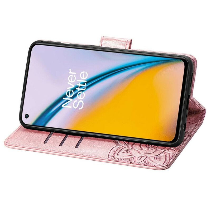 Flip Cover Oneplus Nord 2 5g Halve Sommerfugle