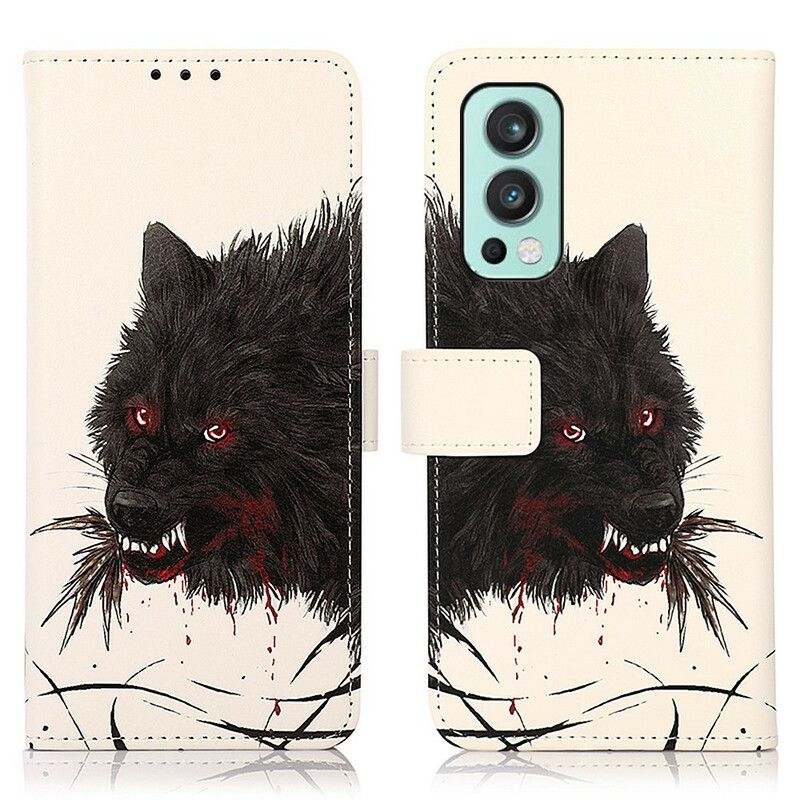 Flip Cover Oneplus Nord 2 5g Hungry Wolf