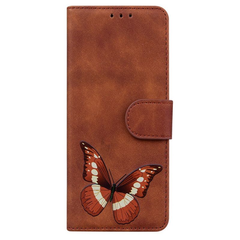 Flip Cover Oneplus Nord 2 5g Skin-touch Butterfly