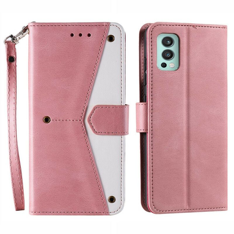 Flip Cover Oneplus Nord 2 5g Skin-touch-sømme