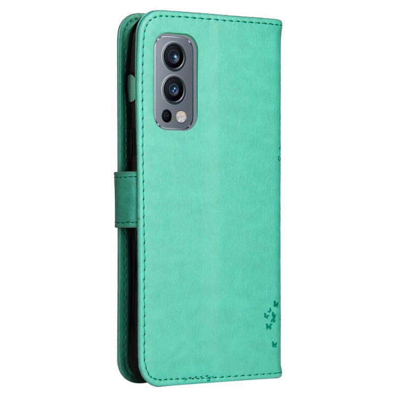 Flip Cover Oneplus Nord 2 5g Tree And Thong Cat