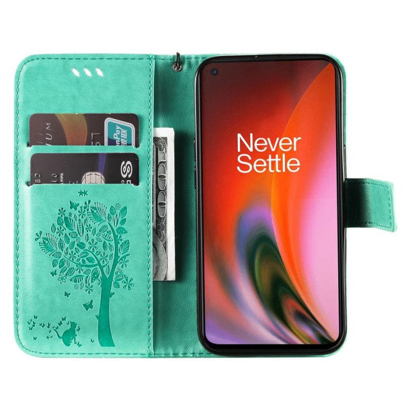 Flip Cover Oneplus Nord 2 5g Tree And Thong Cat