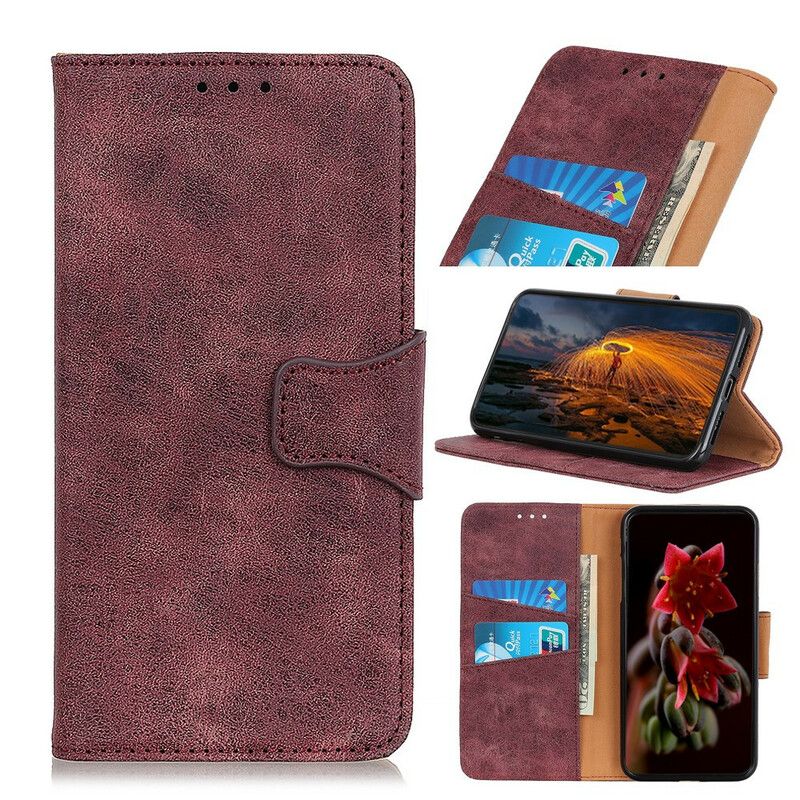 Flip Cover Oneplus Nord 2 5g Vintage Dobbeltsidet Magnetklap