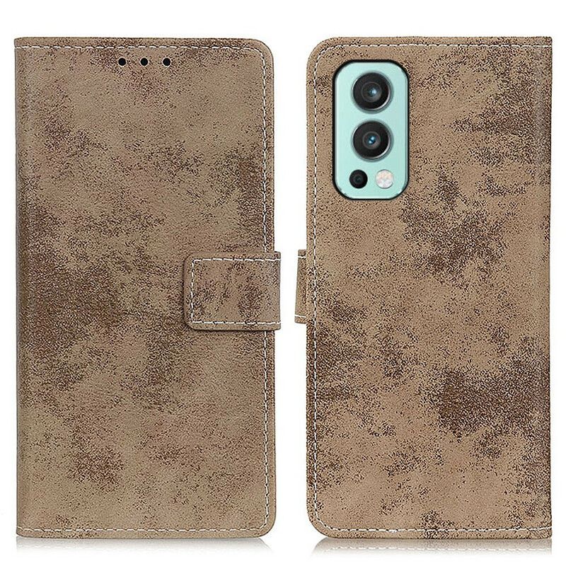 Flip Cover Oneplus Nord 2 5g Vintage Kunstlæder