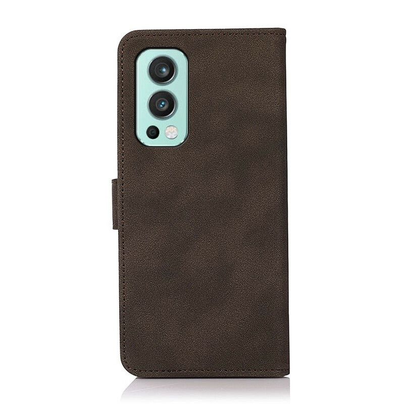 Læder Cover Oneplus Nord 2 5g Telefon Etui Lædereffekt Mode Khazneh