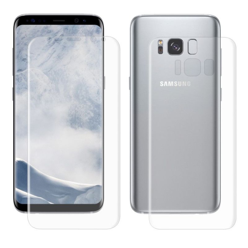 Beskyttelsesfilm Til Samsung Galaxy S8 Skærm Og Hatprinsedæksel