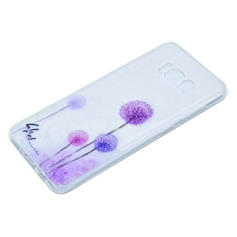 Cover for Samsung Galaxy S8 Gennemsigtige Farvede Mælkebøtter