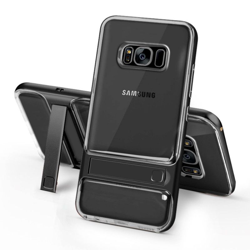 Cover for Samsung Galaxy S8 Sort Elegance Understøtter Tungen