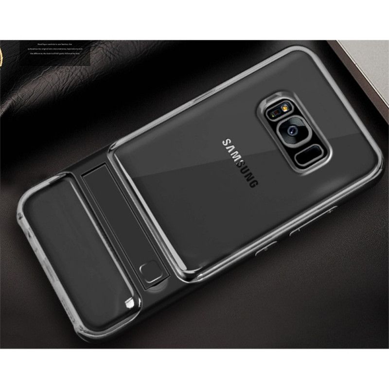 Cover for Samsung Galaxy S8 Sort Elegance Understøtter Tungen