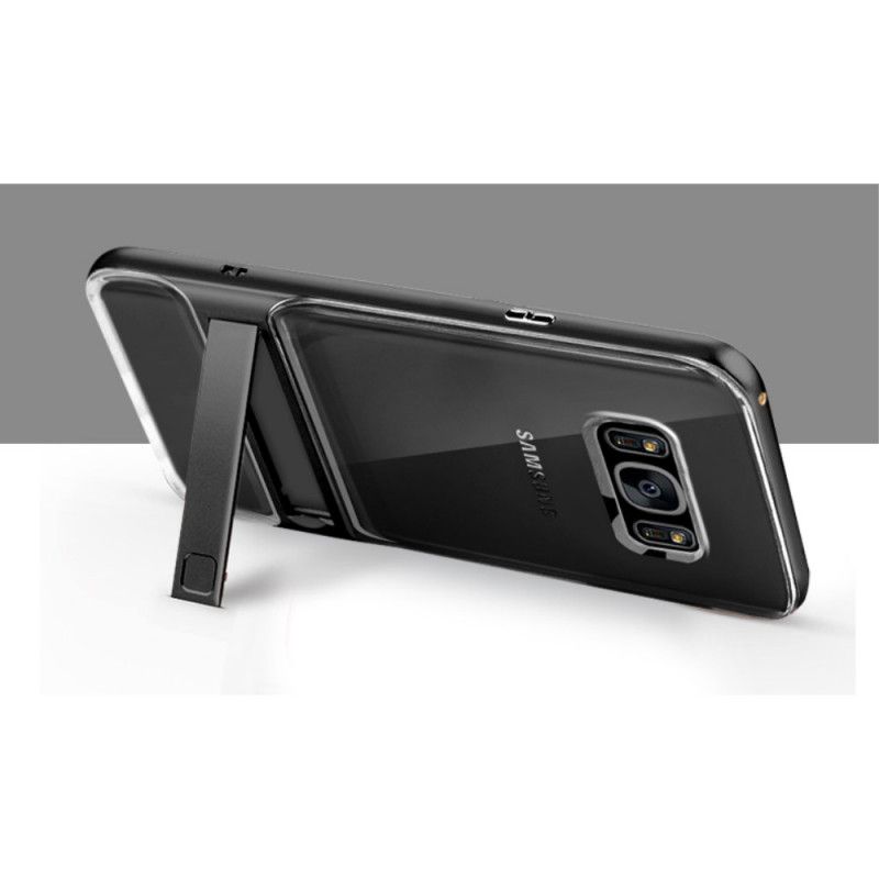 Cover for Samsung Galaxy S8 Sort Elegance Understøtter Tungen