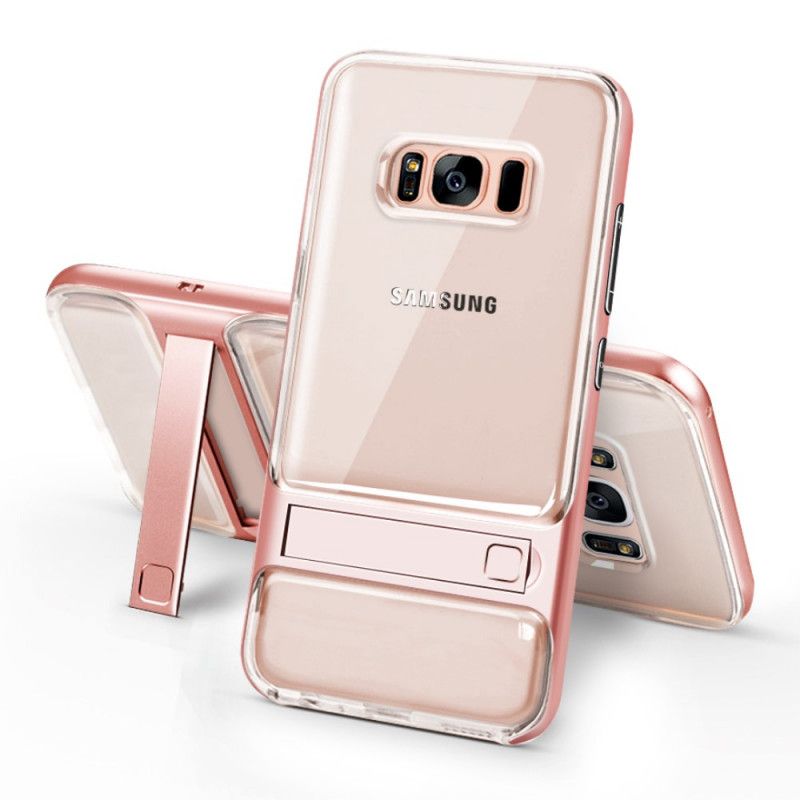 Cover for Samsung Galaxy S8 Sort Elegance Understøtter Tungen