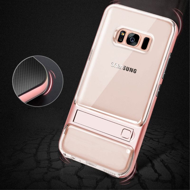 Cover for Samsung Galaxy S8 Sort Elegance Understøtter Tungen