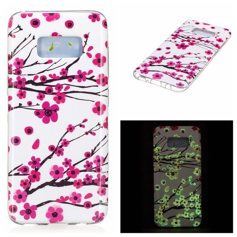 Cover Samsung Galaxy S8 Fluorescerende Blomster