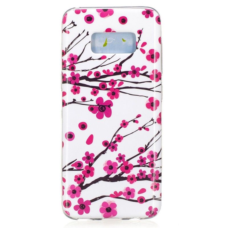 Cover Samsung Galaxy S8 Fluorescerende Blomster