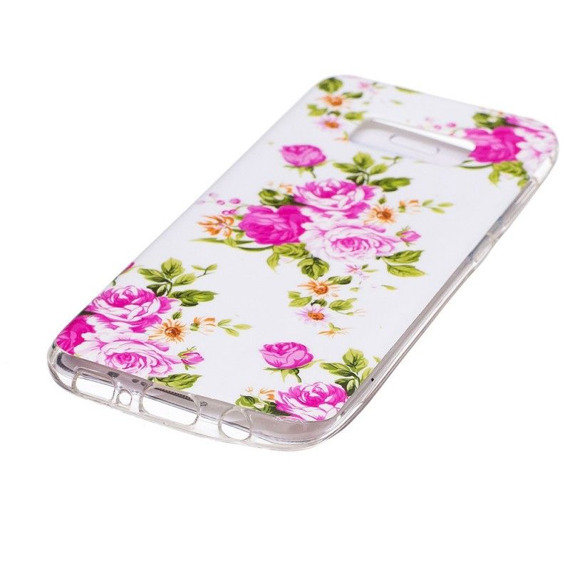 Cover Samsung Galaxy S8 Fluorescerende Frihedsblomster