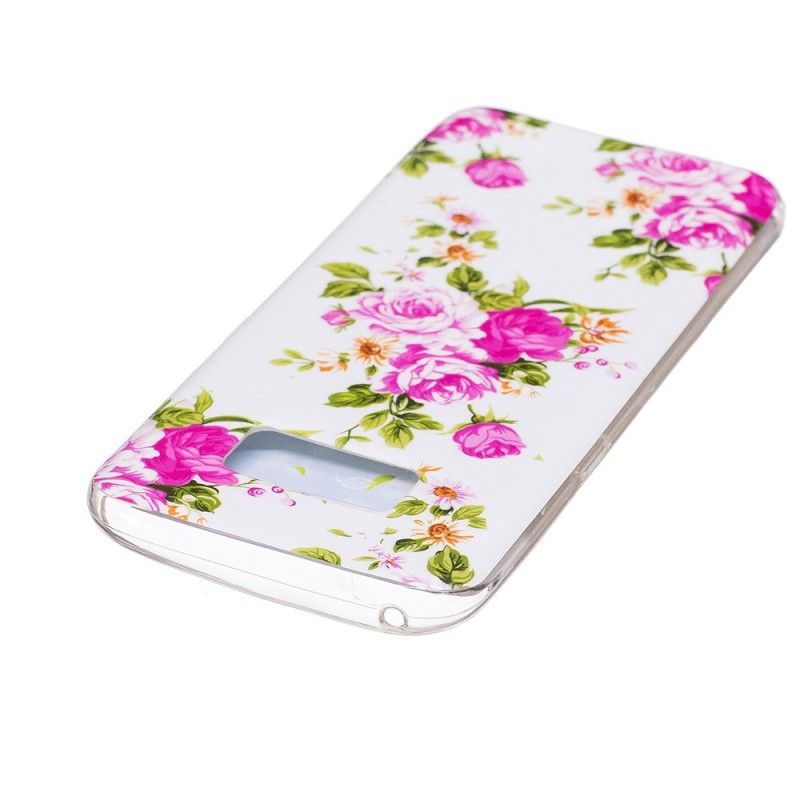 Cover Samsung Galaxy S8 Fluorescerende Frihedsblomster