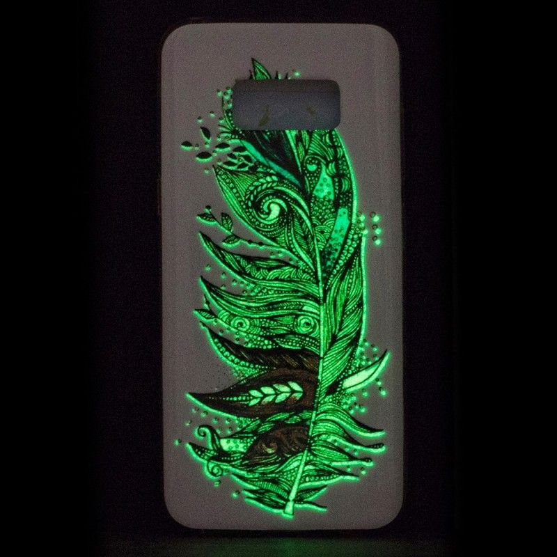 Cover Samsung Galaxy S8 Fluorescerende Stammefjer