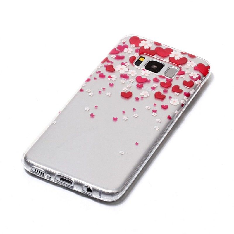 Cover Samsung Galaxy S8 Hjerteregn Original