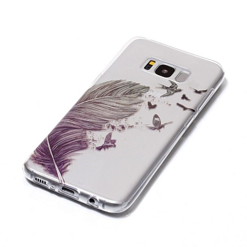 Cover Samsung Galaxy S8 Lys Fjer Beskyttelse