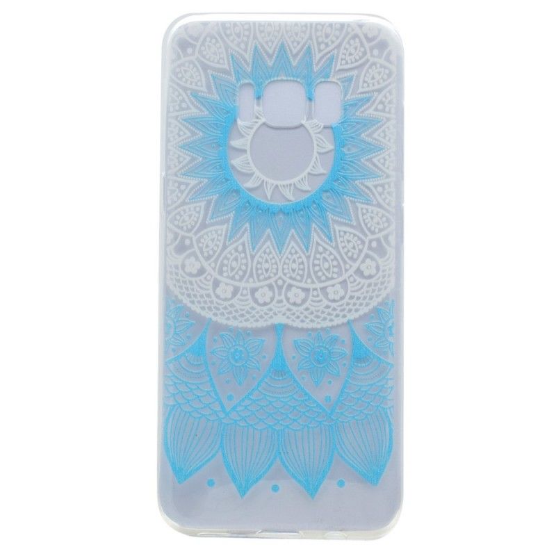 Cover Samsung Galaxy S8 Lyserød Gennemsigtig Farverig Mandala