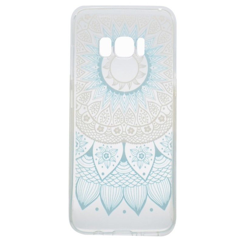 Cover Samsung Galaxy S8 Lyserød Gennemsigtig Farverig Mandala