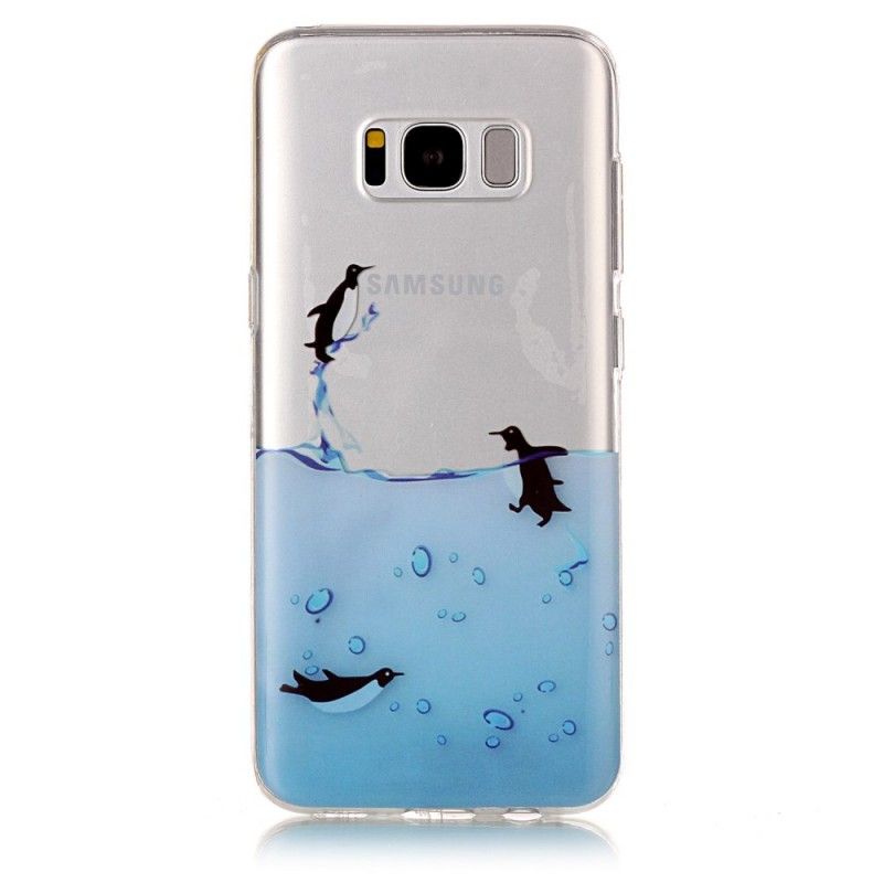 Cover Samsung Galaxy S8 Mobilcover Spil Pingviner