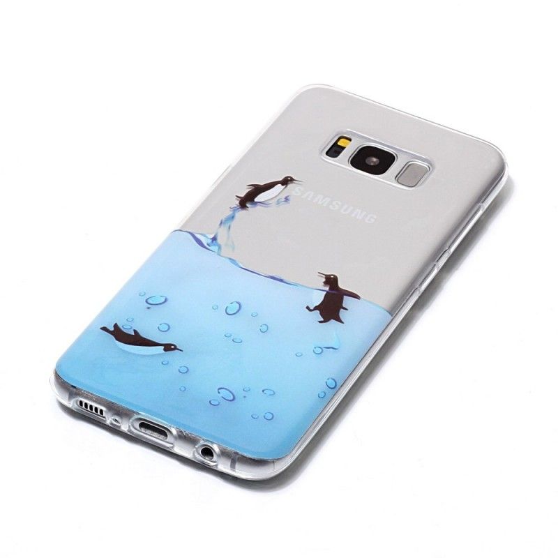 Cover Samsung Galaxy S8 Mobilcover Spil Pingviner