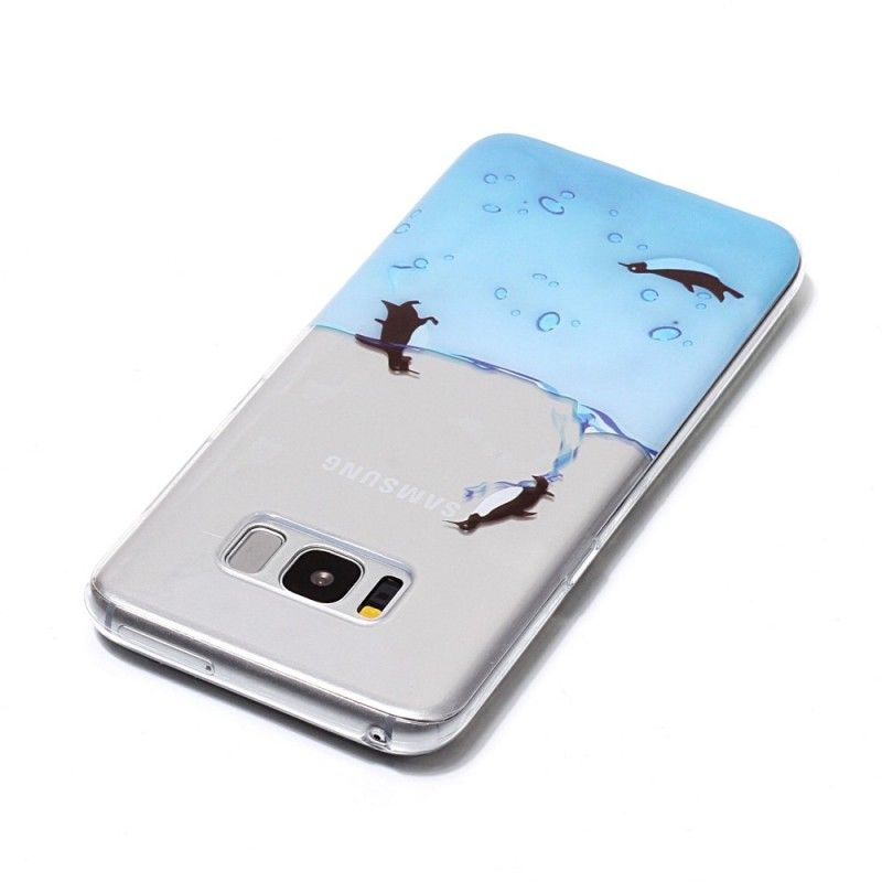 Cover Samsung Galaxy S8 Mobilcover Spil Pingviner