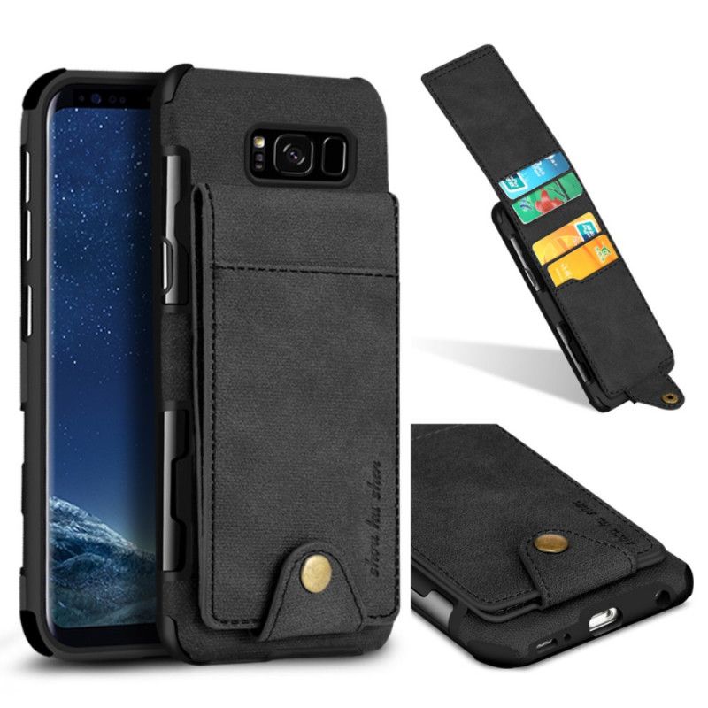 Cover Samsung Galaxy S8 Sort Foldekortholder