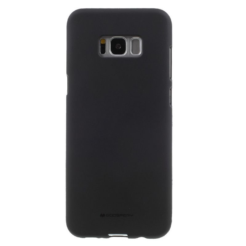 Cover Samsung Galaxy S8 Sort Mat Kviksølvstik