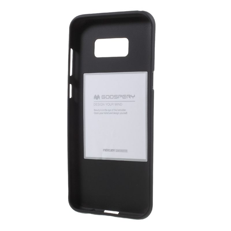 Cover Samsung Galaxy S8 Sort Mat Kviksølvstik