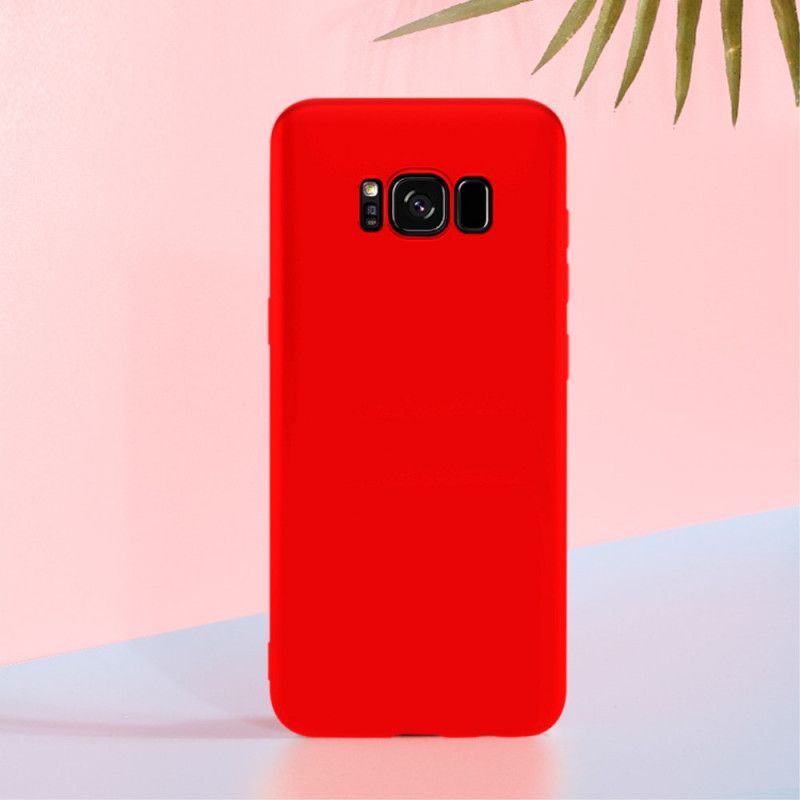 Cover Samsung Galaxy S8 Sort Mobilcover Flydende Silikone På X-Niveau