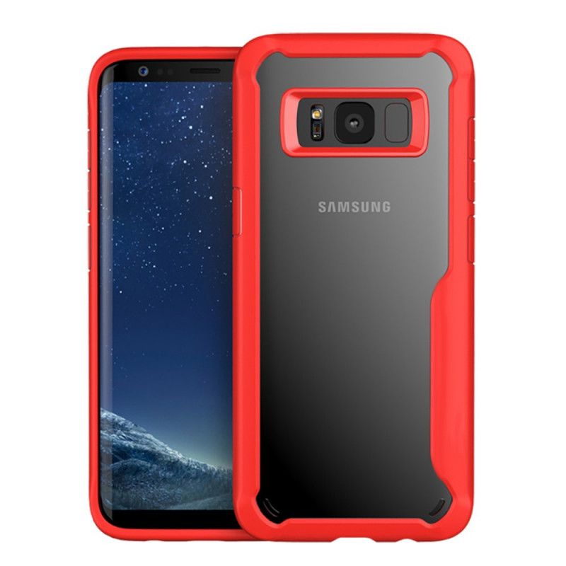 Cover Samsung Galaxy S8 Sort Mobilcover Gennemsigtig Hybrid Design