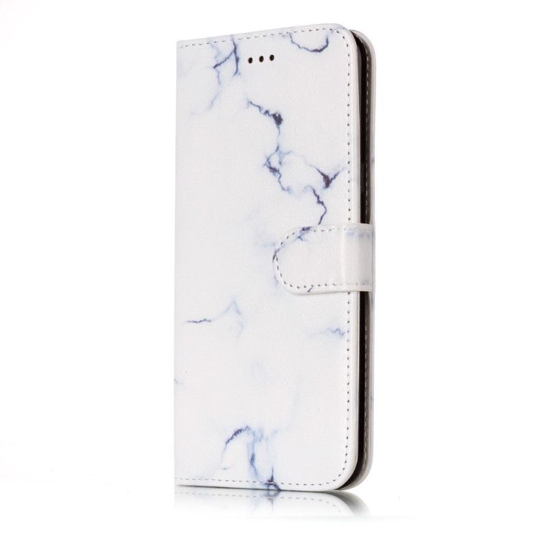 Flip Cover Læder for Samsung Galaxy S8 Hvid Marmor