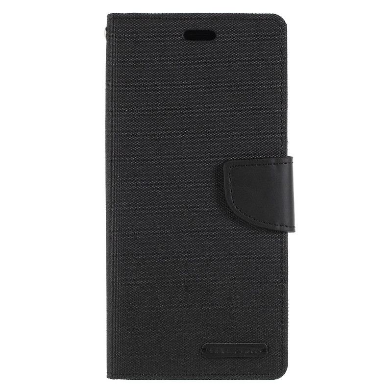 Flip Cover Læder for Samsung Galaxy S8 Sort Tofarvet Kviksølv Gåsestof Stof