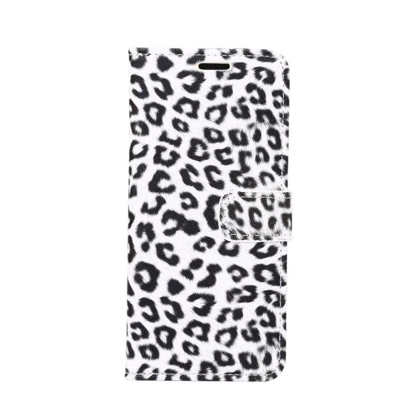 Flip Cover Læder Samsung Galaxy S8 Grå Leopard