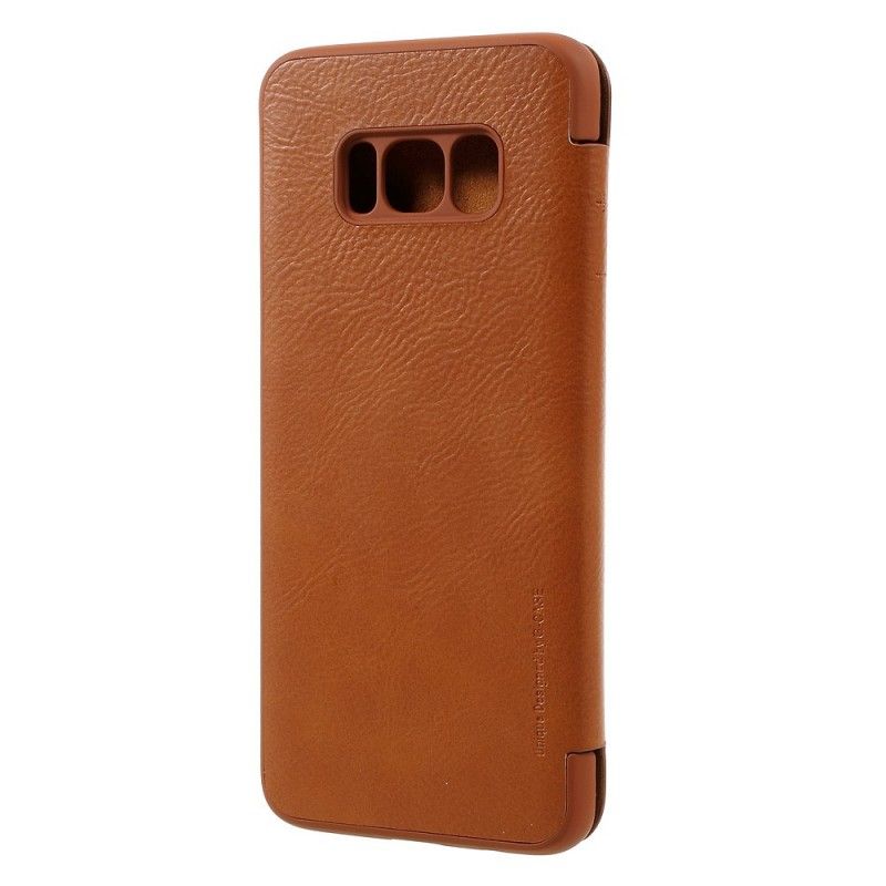 Læder Cover for Samsung Galaxy S8 Sort G-Sag Serie