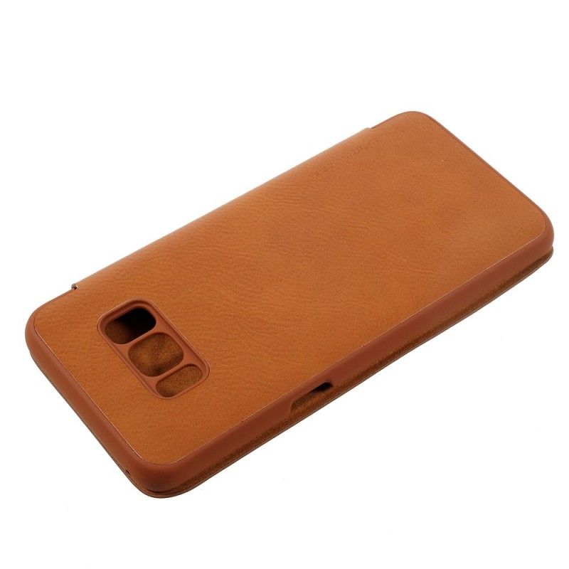 Læder Cover for Samsung Galaxy S8 Sort G-Sag Serie